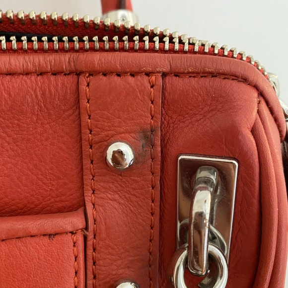 Rebecca Minkoff Leather Orange Red Handbag - Picture 3 of 6